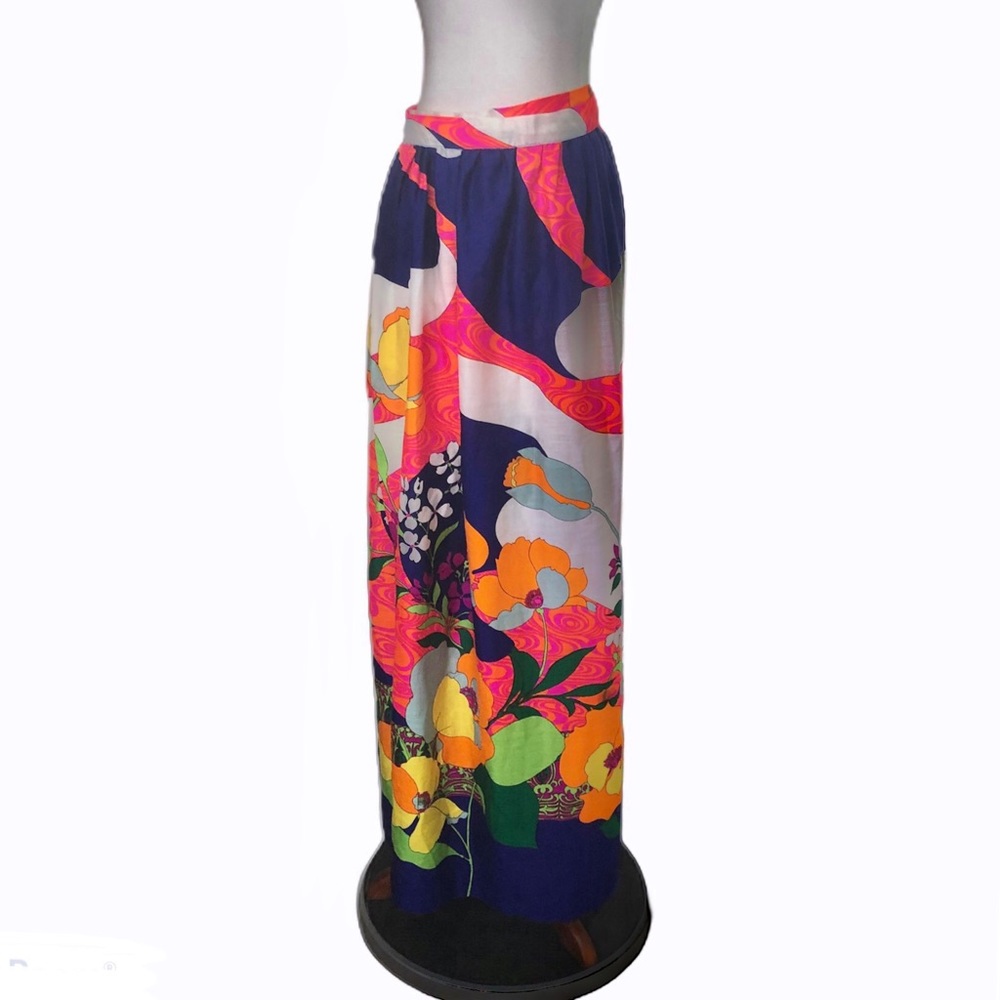 Vintage Alice of California Maxi Wrap Skirt - Picture 5 of 11